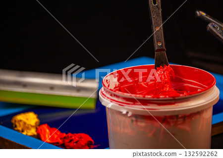 Color Fusion in Printing Process Color Fusion in Printing Process 132592262