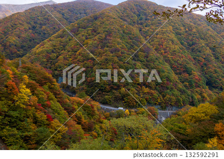 岩手縣遠野市仙人峠的秋葉 132592291