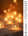 Sparkling gold bokeh background material 132592445