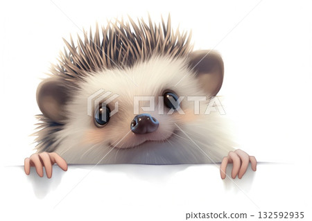 刺猬剪貼畫 刺猬剪貼畫 132592935