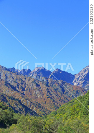 Autumn in the Northern Alps at Fuchinoge 132593189
