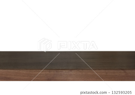 Empty wooden table top isolated on transparent background Empty wooden table top isolated on transparent background 132593205