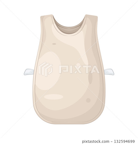 Illustration of artist apron  132594699