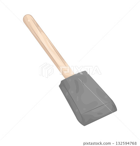 Illustration of foam brush 132594768