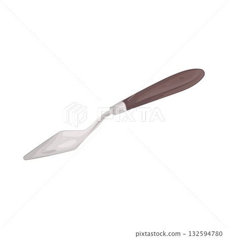 Illustration of palette knife 132594780