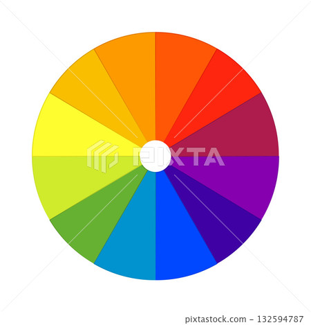 Illustration of color wheel Illustration of color wheel 132594787