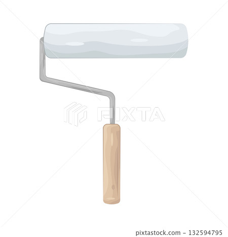 Illustration of paint roller Illustration of paint roller 132594795