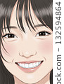 Smile woman face 132594864