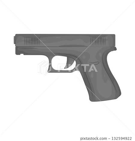 Illustration of gun Illustration of gun 132594922