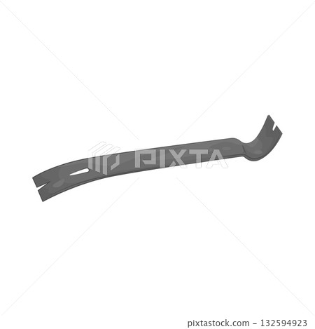 Illustration of crowbar Illustration of crowbar 132594923