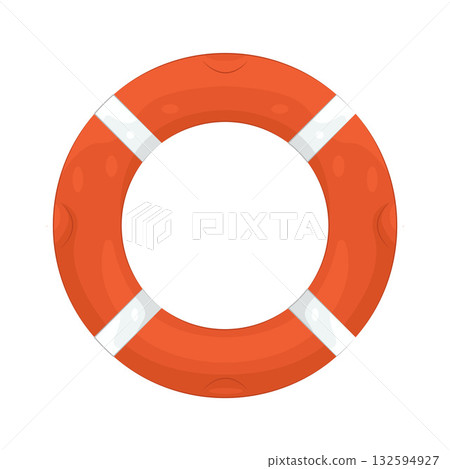 Illustration of lifebuoy Illustration of lifebuoy 132594927