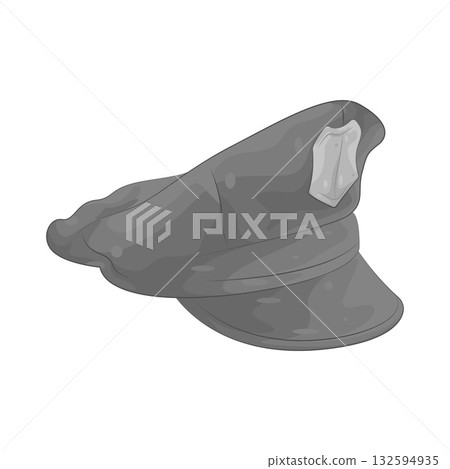 Illustration of police hat Illustration of police hat 132594935