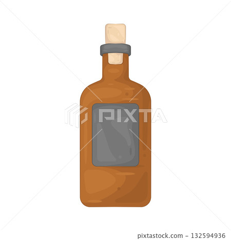 Illustration of alcohol bottle  132594936