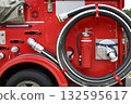 Fire engine close-up 132595617