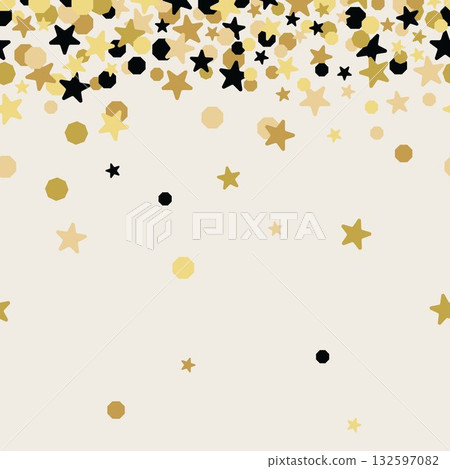 CONFETTI golden star sparkle frame background template random scattering sprinkle element decorative pretty wallpaper 132597082