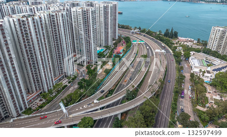 Oct 29 2025 Island Eastern Corridor Expressway Over Victoria Harbour 132597499