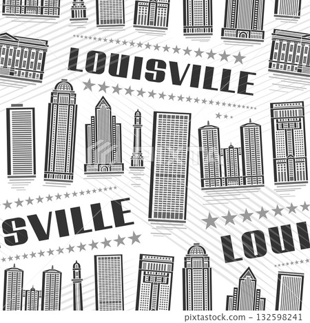Vector Louisville Seamless Pattern 132598241