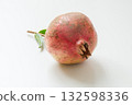 Pomegranate on a white background 132598336
