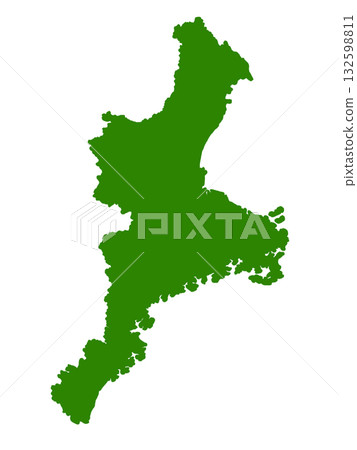 三重縣地圖（綠色） 132598811