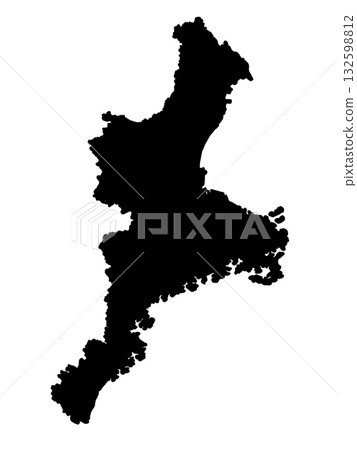 三重縣地圖（輪廓圖） 132598812
