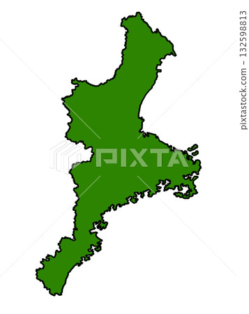 三重縣地圖(綠色邊框) 三重縣地圖(綠色邊框) 132598813
