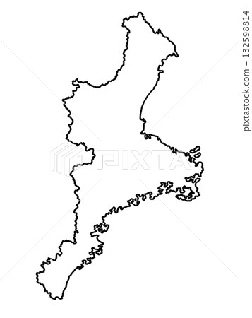 三重縣地圖（空白地圖） 132598814