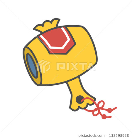Illustration of the magic mallet, a lucky charm, a symbol of good fortune, New Year, Japan Illustration of the magic mallet, a lucky charm, a symbol of good fortune, New Year, Japan 132598928