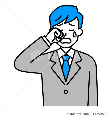 哭泣的男人穿西裝 哭泣的男人穿西裝 132598980