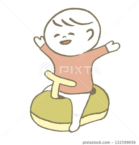 孩子很高興有廁所 132599056