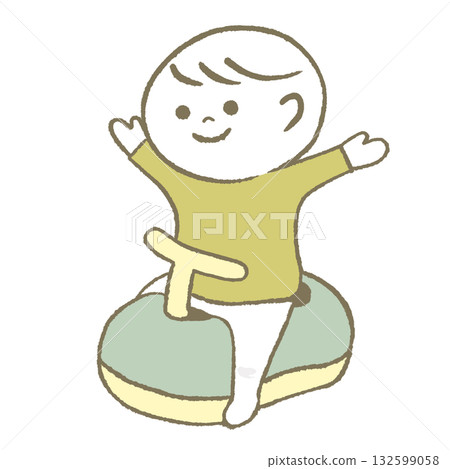 孩子很高興有廁所 132599058