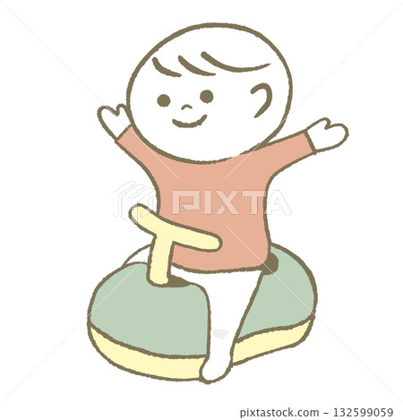 孩子很高興有廁所 132599059