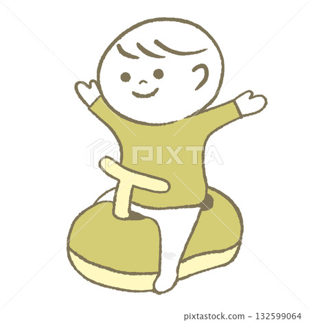 孩子很高興有廁所 132599064