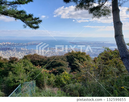 從山上看到的城市景觀 132599855