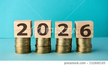 Investments and savings growing steadily toward a bright 2026 future with financial planning and wealth accumulation Investments and savings growing steadily toward a bright 2026 future with financial planning and wealth accumulation 132600185