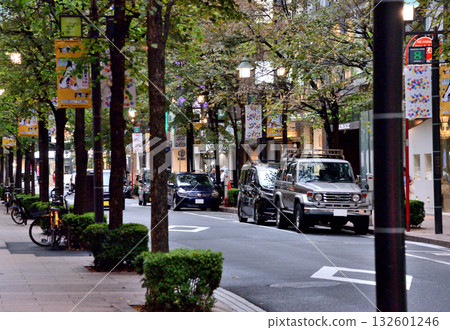 銀座街景的午後景色 132601246