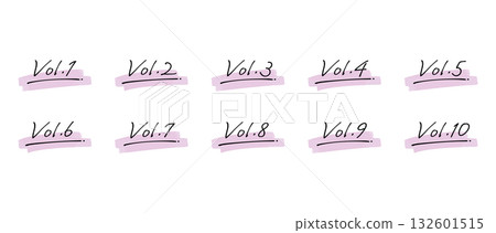 手寫數位裝飾套裝 容量/容量。水彩風格顏料（顏色可使用全域色彩變更） 132601515