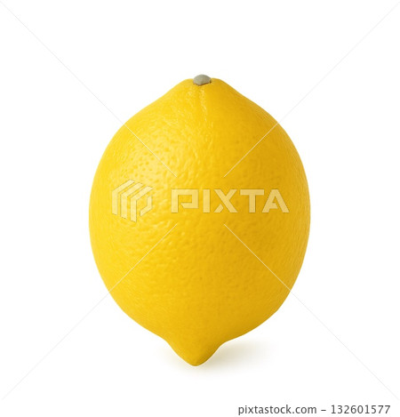 一幅逼真的檸檬剪紙插圖，背景透明。 132601577