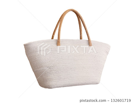 white wicker bag or woven handmade bag isolated on white with clipping path white wicker bag or woven handmade bag isolated on white with clipping path 132601719