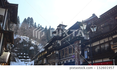 The old townscape of Ginzan Onsen The old townscape of Ginzan Onsen 132601957