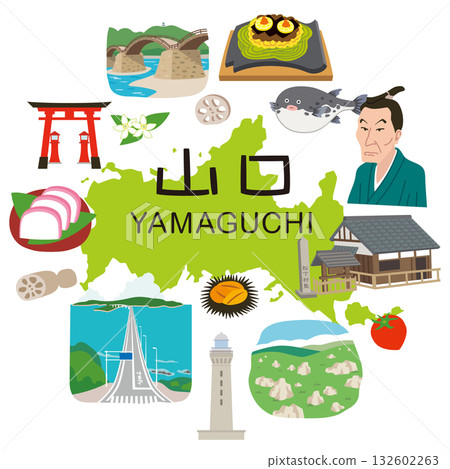 Yamaguchi Prefecture Tourism Image Icon 132602263