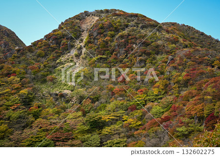 A mountain that turned red leaves A mountain that turned red leaves 132602275