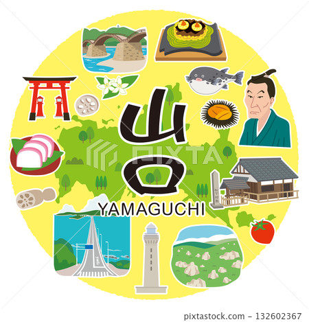 Yamaguchi Prefecture Tourism Image Icon 132602367