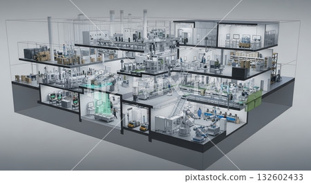 Overview of smart factories and production sites of the future 132602433