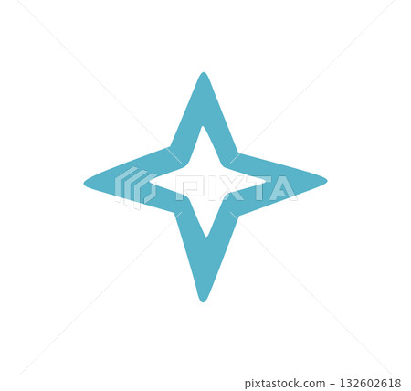 Hand drawn glitter twinkle star icon. Doodle crystal blob shape. Sketch blue spot symbol. Doodle spark shape icon design element. Vector illustration on white background Hand drawn glitter twinkle star icon. Doodle crystal blob shape. Sketch blue spot symbol. Doodle spark shape icon design element. Vector illustration on white background 132602618