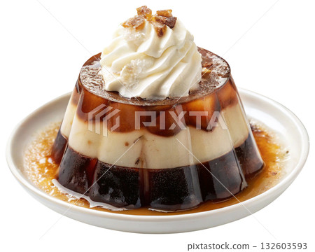 coffee jelly dessert made with strong espresso coffee jelly dessert made with strong espresso 132603593