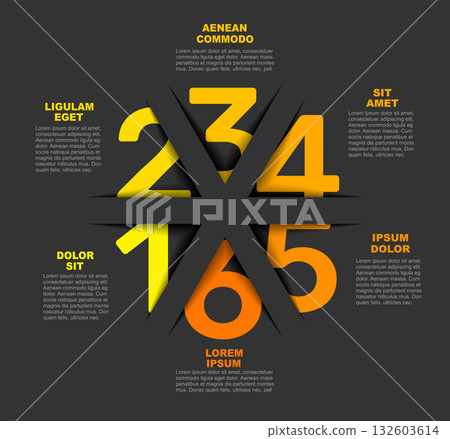 Infographic design template with place for your data. Vector illustration. 132603614