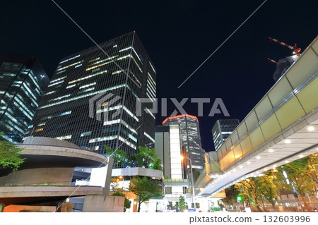 [Osaka] Night view of Umeda, Osaka 132603996