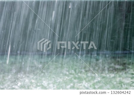 Background material ・ Image of rainy season and heavy rain Background material ・ Image of rainy season and heavy rain 132604242