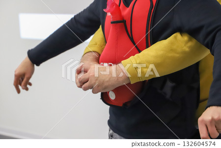 first aid course - company safety - Heimlich maneuver first aid course - company safety - Heimlich maneuver 132604574