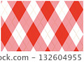 Pink cute argyle pattern background illustration 132604955